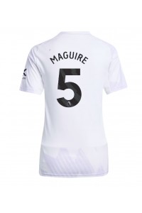 Manchester United Harry Maguire #5 Fotballdrakt Borte Klær Dame 2025-26 Korte ermer